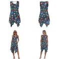 thumbnail image 3 of Whosucclay Pineapple Hibiscus Palm Tree Boat Print Matching Hawaiian Holiday Outfit Set Men Button T-Shirts and Women Sleeveless Sundresses Dress 2026 Spring Long Midi Dress Travel Outfit, S, 3 of 7