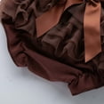 thumbnail image 5 of Lilgiuy Bloomers Shorts for Toddler Girls Summer Mesh Ruffle Elastic Solid Color Diaper Covers for Photoshoot Party Birthday Brown, 5 of 5