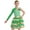 Green, variant on Haitryli Kids Girls Christmas Dance Dress Figure Skating Dress Candy Cane Striped Sequins Tiered Tutu Dress Red 6