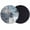Blue, variant on Purple Grey Coasters Set of 2, Modern Oil Painted Abstract Art Aesthetics Absorbent Coasters for Drinks, Coaster for Bar Office Dining Coffee Table Accessories Decor, Non Slip Round Desk Coaster