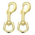 thumbnail image 1 of Uxcell 2 Pcs Clips de Bandera Giratorios, Ganchos de Mástil de Bandera de Aleación de 4.1 Pulgadas, Tono Dorado, 1 of 6
