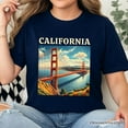 thumbnail image 2 of Classic California State Golden Gate Bridge T-Shirt, San Francisco Bay Tee and Coastal Landmark Souvenir, 2 of 6