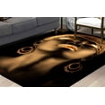 thumbnail image 2 of Step Rugs, African Gold Woman Rug, Floor Rug, Anti-Slip Carpet Rugs, Luxury Rugs, Modern Rug, Gold Woman Rug, Abstract Rugs, Accent Rug, 3.9'x5.9' - 120x180 cm, 2 of 8