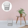 thumbnail image 4 of Miangastore Household Hollow Iron Framed Trash Can Mesh Design Ventilated Indoors Garbage Container, 4 of 9