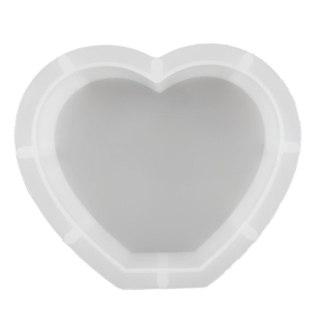 Molde de silicona transparente para hacer joyas, molde de resina epoxi para hacer jabón. Corazón 165x140x51mm