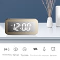 thumbnail image 3 of Reloj despertador digital de 15 W con estación de carga inalámbrica rápida para teléfono, sonidos de despertador, temporizador de sueño para dormitorios, reloj LED para la hora de la cama., 3 of 7