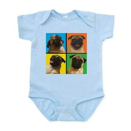 

CafePress - PUG SQUARES Infant Bodysuit - Baby Light Bodysuit
