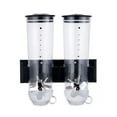 thumbnail image 4 of Griptix Food Dispensers Wall Mount, 2 Pack Dry Cereal Dispenser, Convenient Storage Dual Control for Cereal Nuts, Coffee Beans Trail Mix Candy Oatmeal Rice Pasta Candy Container, Cereals Bank 3L, 4 of 7