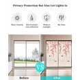 thumbnail image 4 of Window Privacy Film Cherry Blossoms Stained Glass Window Film Decorative Sun Block Window Cover Spring Pastoral Botanical Flowers Window Clings Static Adhesive Sticker for Bathroom 23.6"x59", 4 of 7