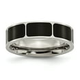 thumbnail image 2 of Titanium Black Enamel Flat 6mm Polished Band, 2 of 10