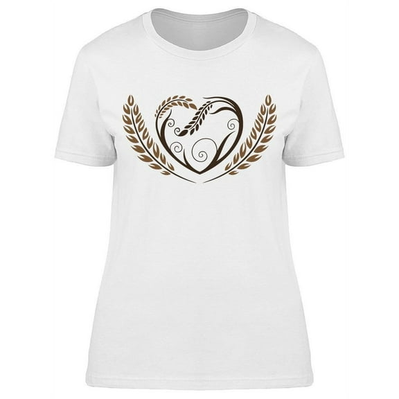 Heart Made With Wheats T-Shirt Women -Image by Shutterstock, Female x-Large