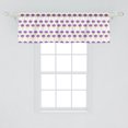 thumbnail image 2 of Ambesonne Thistle Window Valance, Abstract Motif Print, 54" X 18", Pale Orange Purple, 2 of 3