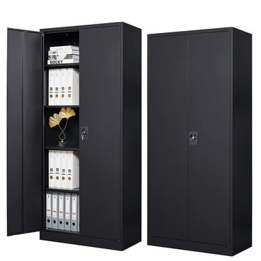 STANI Metal Garage Storage Cabinets with Lock Door and Adjustable Shelves, Steel Tool Cabinets for Home,Office,Warehouse Organisieren