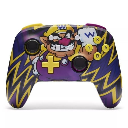 PowerA Enhanced Wireless Rechargeable Controller for Nintendo Switch - Wario