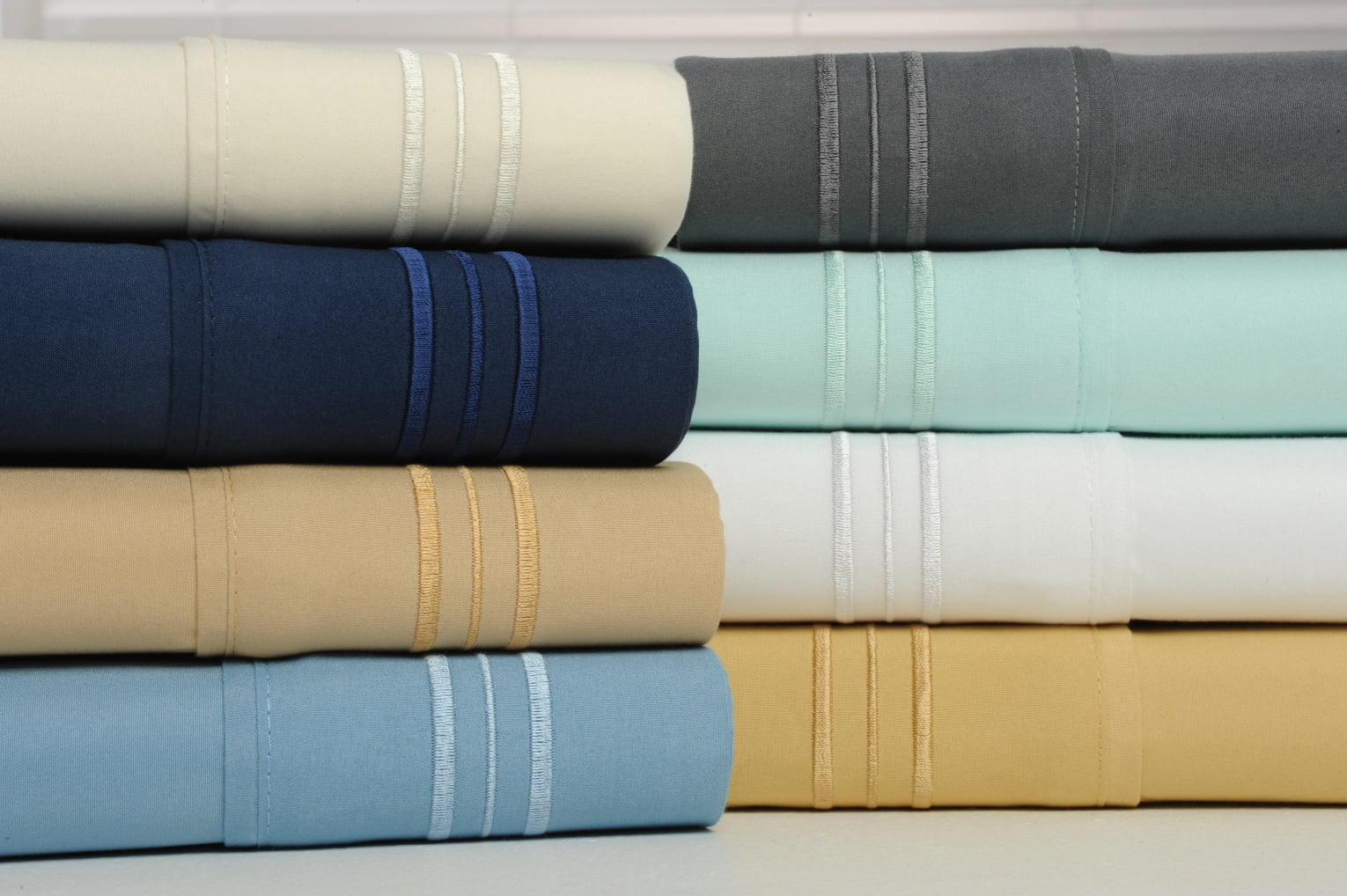1800 Count Bamboo Egyptian Comfort Extra Soft Solid Bed Sheets 4 Piece Set - 8 Colors - King / Ivory