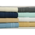 thumbnail image 3 of Bamboo Comfort 1171KGWH King Size Bamboo Luxury 3 Line Embroidered Sheet Set, White - 4 Piece, 3 of 3
