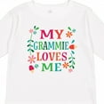 thumbnail image 4 of Inktastic My Grammie Loves Me Girl Grandchild Girls Long Sleeve Toddler T-Shirt, 4 of 5