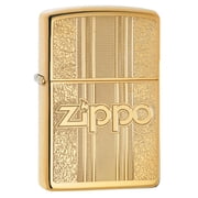 Zippo and Pattern Design High Polish Brass Pocket Lighter