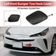 thumbnail image 2 of Tapa del gancho de remolque delantero izquierdo Unique Bargains para Toyota Prius 2019-2022, tapa del gancho de remolque del parachoques No.5212847910, plástico negro, 1 Pc, 2 of 6