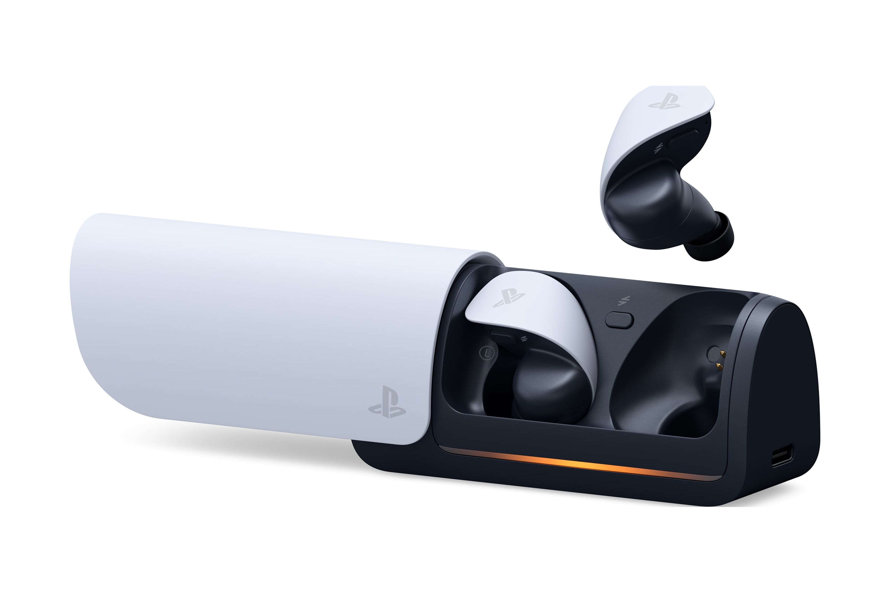 Audífonos Inalámbricos PlayStation PULSE Explore con Estuche de Carga, para PS5, Blanco 5