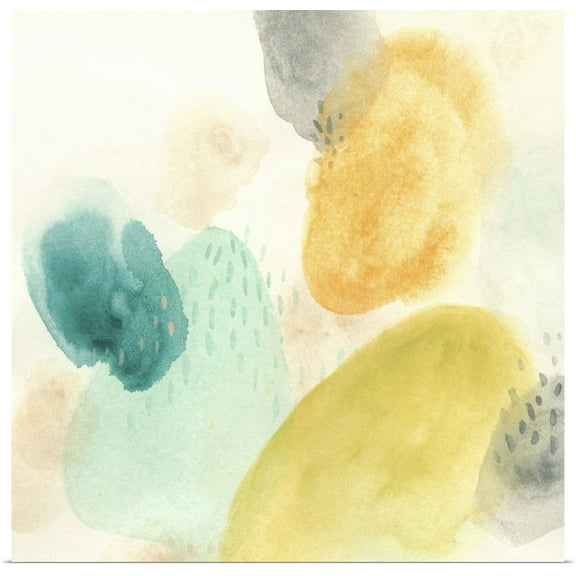 Great BIG Canvas | Rolled June Vess Poster Print entitled River Stones II