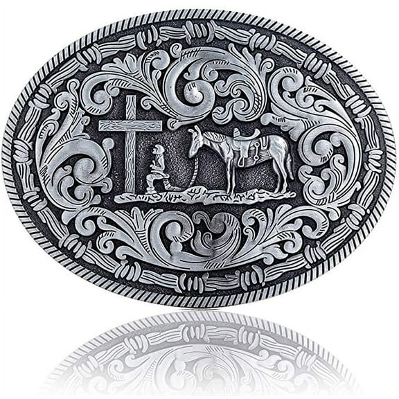 Vintage Celtic Knot Belt Buckle for Men Simple Cowboy Belt Buckle