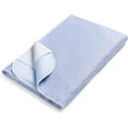 thumbnail image 2 of 3x Super Absorbent Washable Double Bed Protector Pad with Tucks | Thin Reusable Incontinence Bedding Protection, Comfortable & Durable - Blue - 85cm x 115cm, 2 of 5