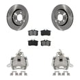 thumbnail image 1 of Transit Auto Rear Disc Brake Caliper Rotors and Semi-Metallic Pads Kit for Car 2005 Volkswagen Jetta 2.5L with 256mm Diameter Rotor 7th 8th Digit Of VIN Is "9M" or "1J" KC8-100381S, 1 of 11