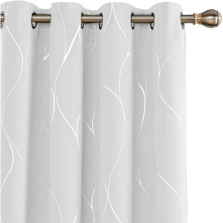 Blackout Curtains Grommet Light Blocking Room Darkening Curtain Noise Reducing Window Dries 52w X 84l Inch Set Of 2 Panels White Canada Blackout Curtains Grommet Light, White Light Blocking Grommet Curtains