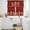 Red Green, variant on Gingerbread Christmas Kitchen Curtains Sets for Windows 24 Inch Length, Xmas Balls Branches Red Rod Pocket Window Treatments Tier Curtains and Valances Set for Bedroom/Bathroom