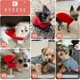 thumbnail image 4 of KYEESE Dog Sweater, Grey Turtleneck Sweater with Gingham Patchwork, Dog Sweater for Small Dogs, XS, 4 of 7