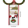 thumbnail image 2 of Bandera colgante de Navidad, pancarta de fondo navideño para puerta de casa de fiesta, 2 of 8
