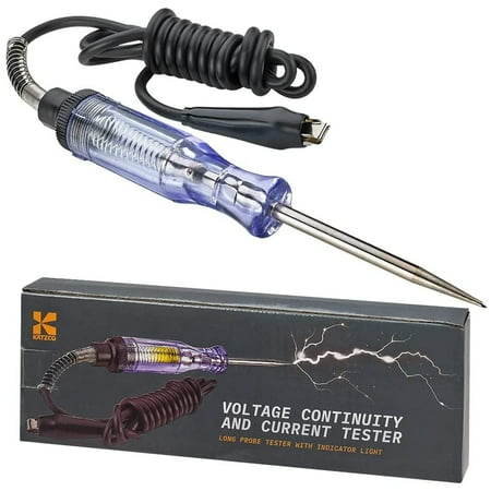 Katzco Voltage Continuity & Current Tester - 6-12 V DC/24 V AC - Heavy Duty - 54  Cord