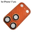 thumbnail image 1 of For iPhone 17 Series Carbon Texture Lens Protector Film, Tempered Glass Camera Cover with Scratch-Resistant Pattern, Easy Installation for Pro/Pro Max, Blue/Orange/White/Black, 1 of 8