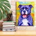 thumbnail image 3 of Epic Graffiti 'Peppy Purple Pitbull' by Rebecca Wang Art, Canvas Wall Art, 12"x16", 3 of 8