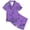 1-113Purple357, variant on MEZZALL Cozy Cartoon Printed Pajamas Sets For Kids Comfortable Nightwear Girls And Boys Soft Fabric Sleepwear For Children Short Sleeve Lapel Button Down Tops & Shorts Comfort Homewear