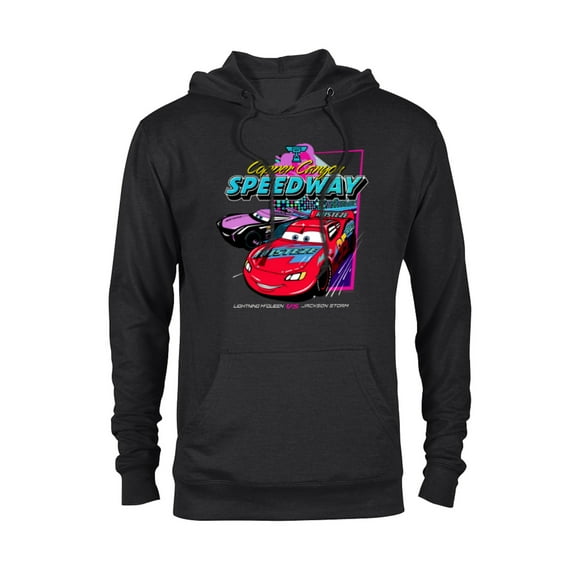 Disney and Pixar’s Cars Copper Canyon Speedway Racing - Pullover Hoodie for Adults - Customized-Black