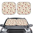 thumbnail image 2 of Haiem cute Santa with Gifts Car Windshield Sun Shade (2 Pieces) Foldable Windshield Sun Shade Car Accessories for Truck SUV Pickup-Large, 2 of 7