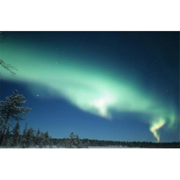 Danita Delimont PDDEU08DGI0008B The Aurora Borealis Lapland Finland Poster Print by Daisy Gilardini, 14 x 9
