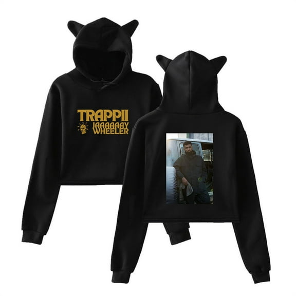 Jay Wheeler TRAPPii Tour Cat Ear Hoodie Fashion Sweatshirt Hip Hop Short Clothes