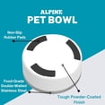 thumbnail image 3 of Juego de 2 tazones para mascotas ALPINE de acero inoxidable de 1900 ml, color azul cielo, 3 of 8