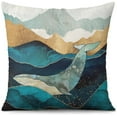 thumbnail image 2 of Sunmdecor Blue Teal Pillow Covers,Outdoor Teal Throw Pillow Covers,Teal Pillows Decorative Throw Pillows,Azul Cojines Decorativos para Sala（18"x18"）\u2026, 2 of 5