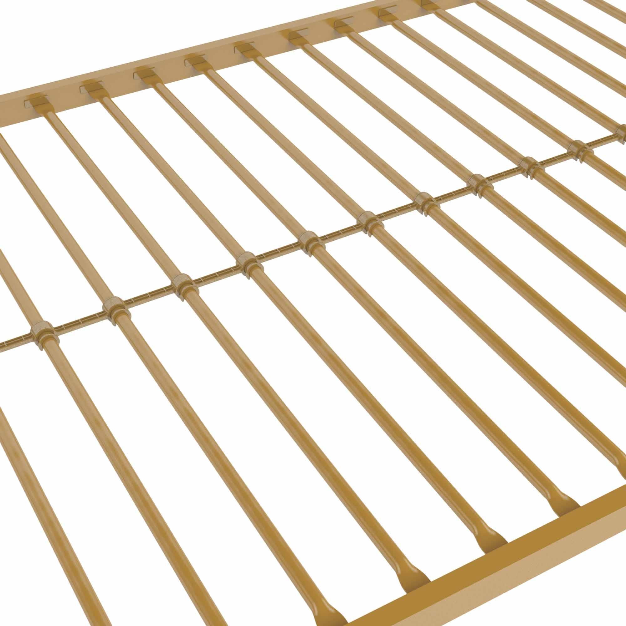 Mainstays Modern Metal Daybed With Trundle Twin Size Frame Gold