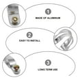 thumbnail image 4 of 5 Sets Purlin Bracket Heavy Duty Aluminum Replacement Greenhouse Shed Frame Clip, 4 of 7