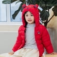 thumbnail image 5 of Chenyin Kids Baby Winter down Cotton Jacket Coats for Boys Girls Light Puffer Padded Jacket Ears Hoods Infant Fall Winter Warm Outerwear for Unisex 9M-6T, 5 of 9