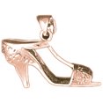 thumbnail image 1 of 14K Rose Gold 3-D High Heel Shoe Pendant - 16 mm, 1 of 2