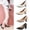 Khaki, variant on YTCAMLO Heels for Women Classic Closed Pointed Pumps Shoes Comfortable Chunky Heels for Office Work Party Night Dress