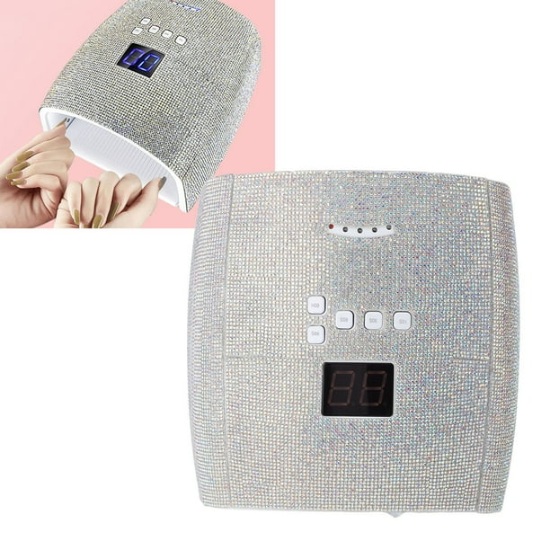 Lámpara De Uñas LED UV De 66 W, Sensor Inteligente De Gran Espacio De 15600 MAh, Chips De Lámpara De 33 Piezas, 4 Temporizadores Para Uñas De Gel