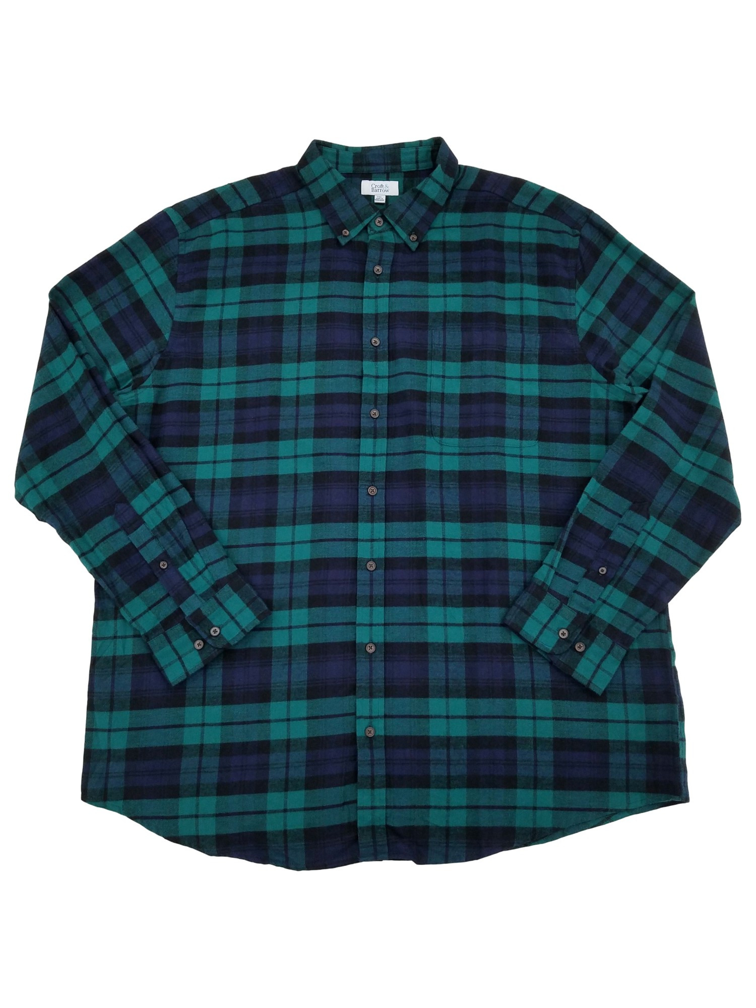 Mens Green \u0026 Blue Plaid Extra Soft 