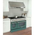 thumbnail image 3 of Kucht Professional 48" Stainless Steel Propane Gas Range in Silver/Green, 3 of 14